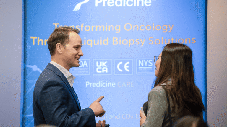 Sponsor exhibition booth showcasing peptide therapeutics solutions at Peptide-Based Therapeutics Europe.